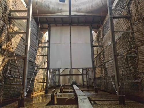 圓形冷卻塔布水裝置的安裝,冷卻塔布水盤